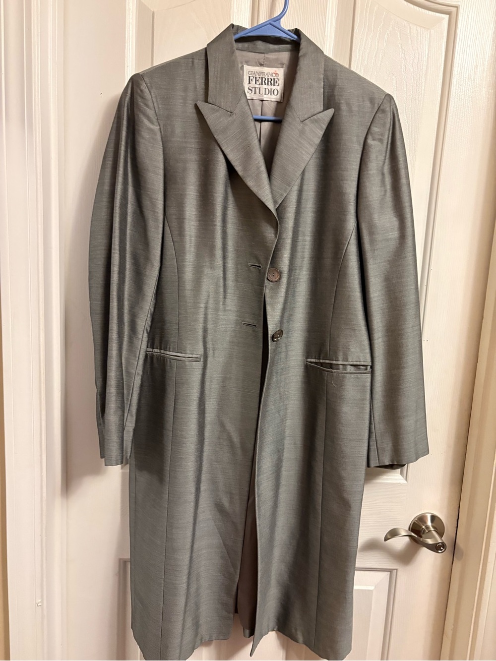 Gianfranco Ferré Studio Men's Long Grey Sport Coat